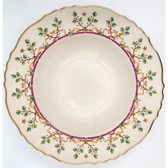 Syracuse Pendleton Federal 8" Round Serving Bowls Gold Trim 1949-1966 Set of 2 - Picture 5 of 6